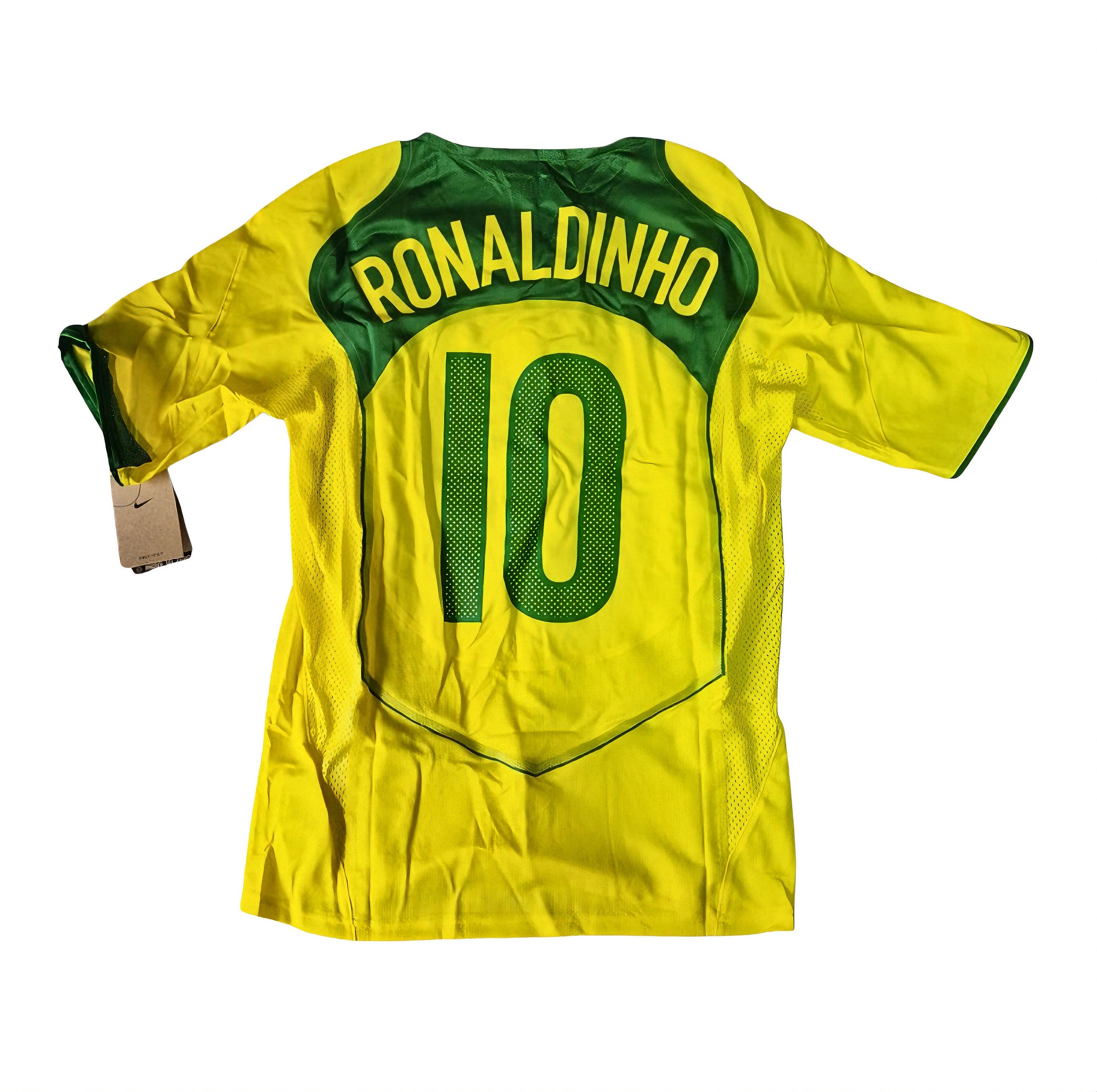 Brazil Ronaldinho Retro - Home Jersey LostFiction Clo