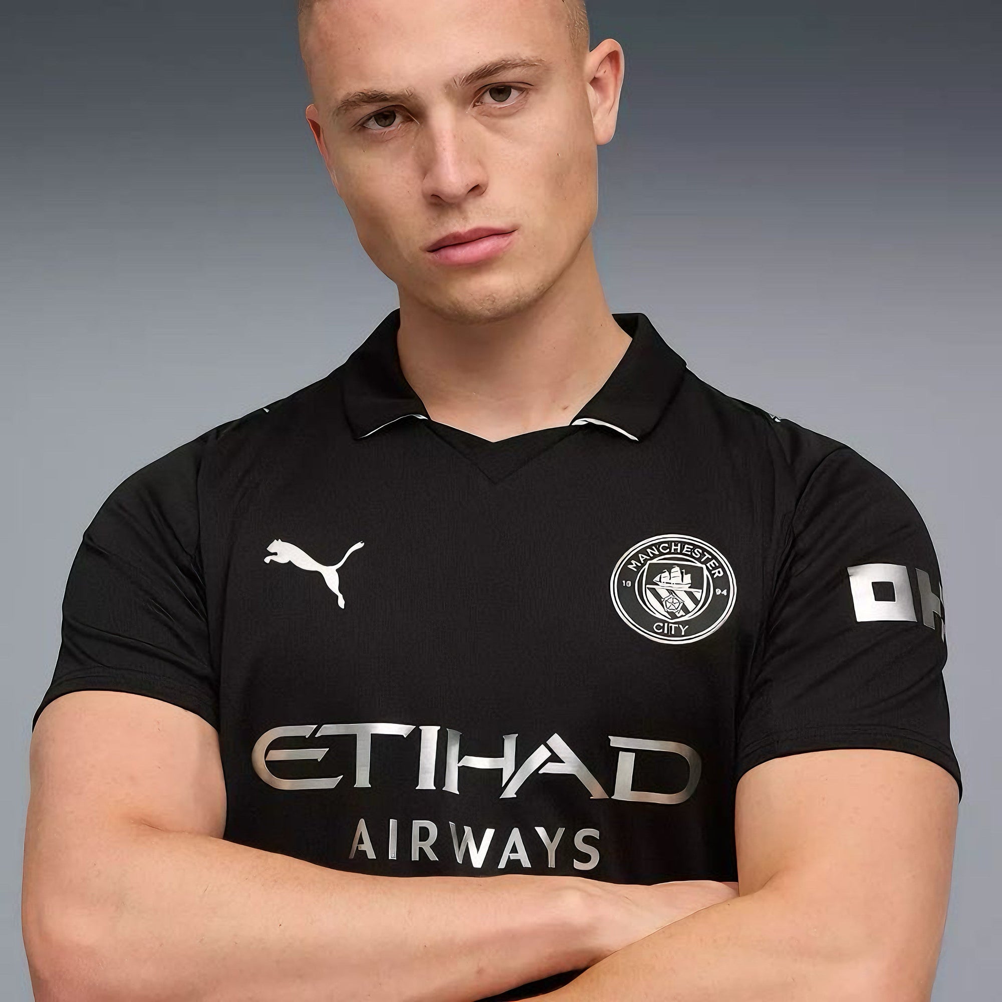 All Black Man City 2025/26 Away Jersey LostFiction Clo