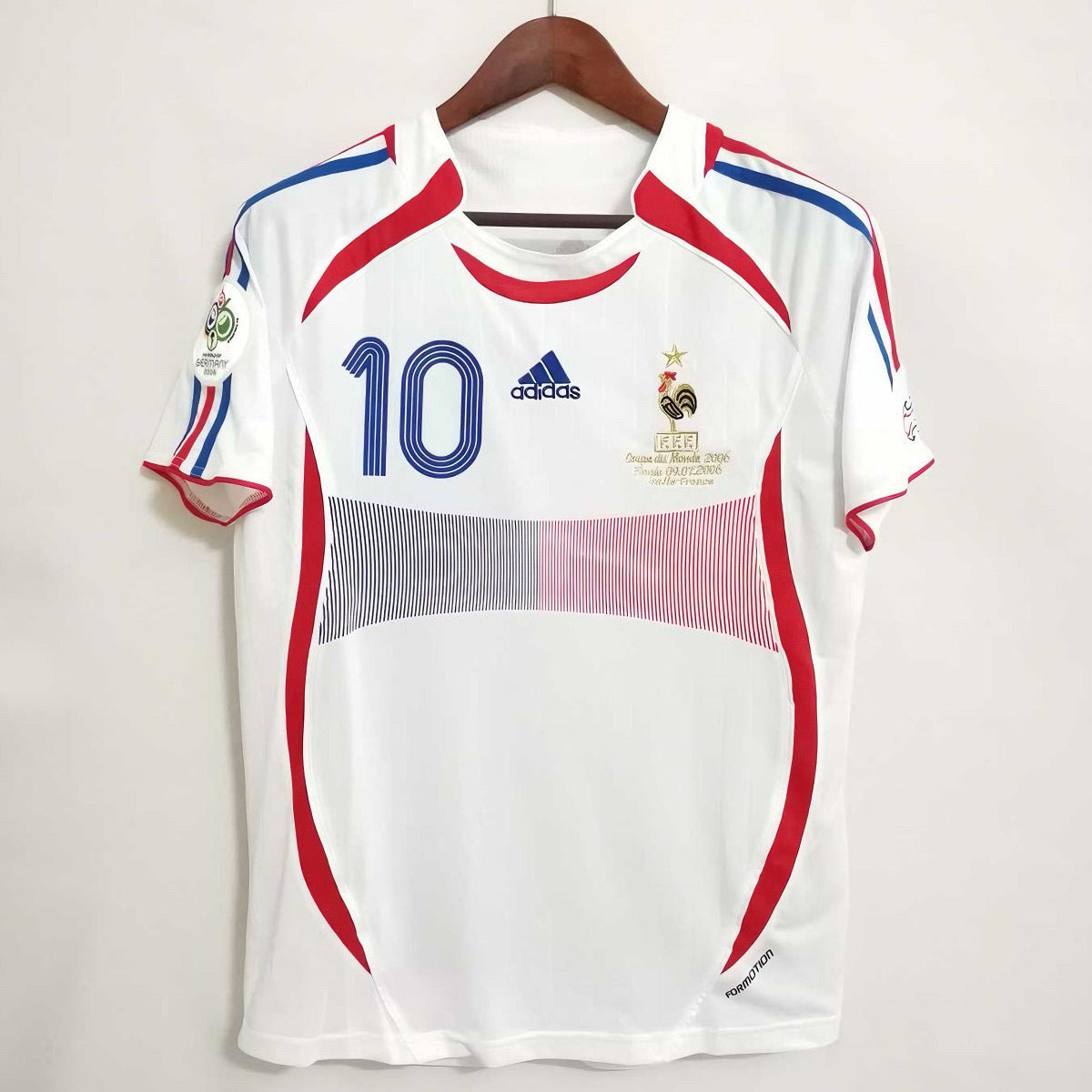 France Zidane White Retro - Away Jersey LostFiction Clo